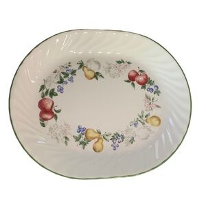 Corelle Chutney Discontinued Cottagecore Swirl Platter Vintage 10X12